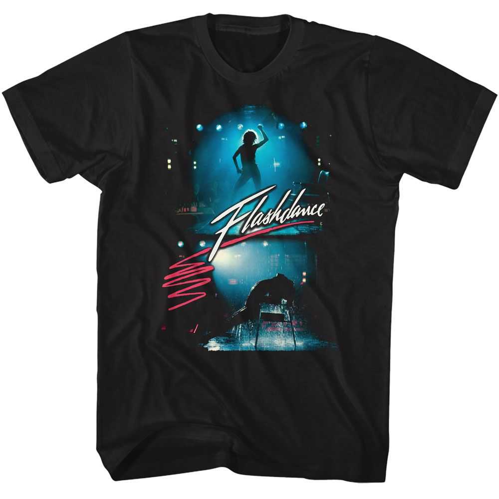 Flashdance - FLASHDANCE BACKLIT PERFORMING Adult Shirt