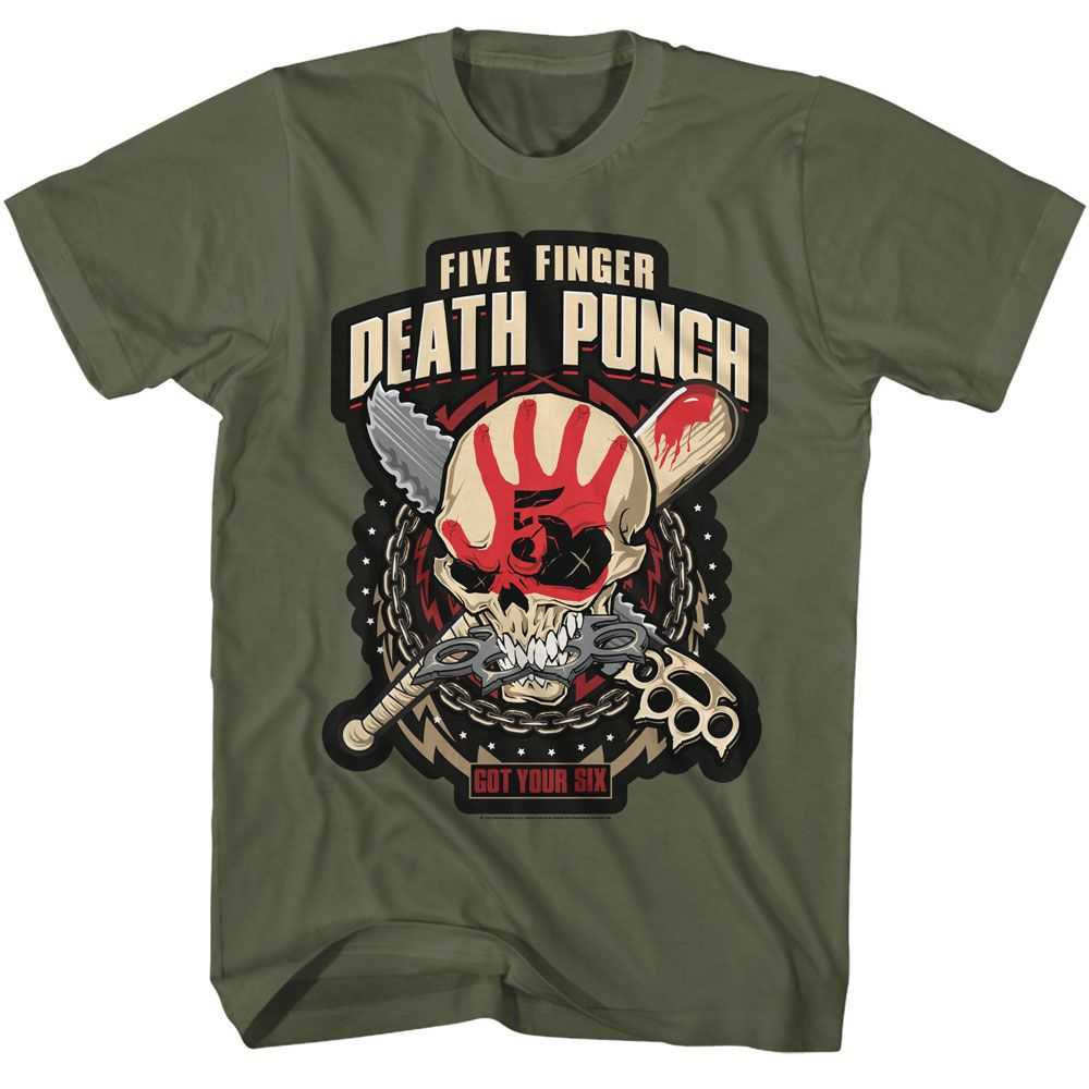 Five Finger Death Punch - FIVE FINGER DEATH PUNCH GOT YOUR SIX Adult Shirt