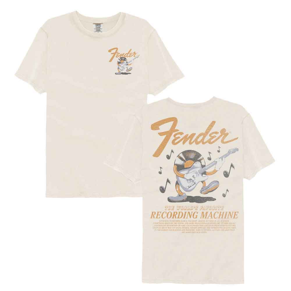 Fender - FENDER RECORDING MACHINE F B Adult Shirt