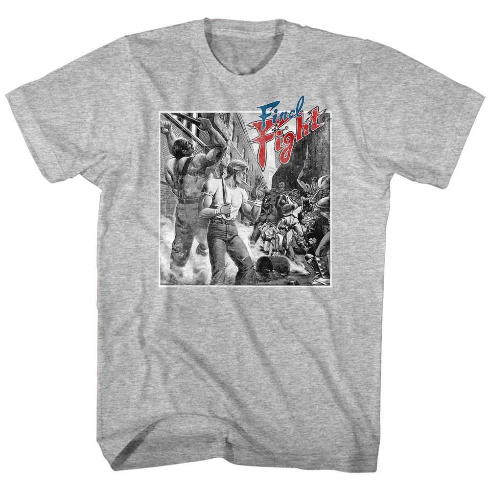 Final Fight - BANDW FIGHT Adult Shirt