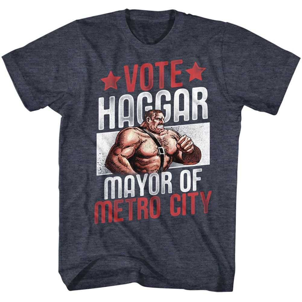Final Fight - VOTE HAGGAR Adult Shirt