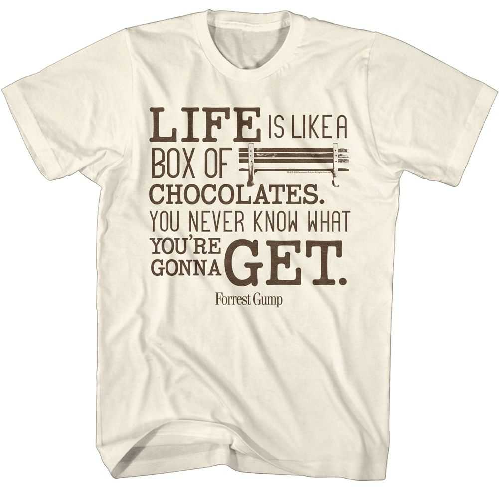 Forrest Gump - FORREST GUMP LIKE A BOX OF CHOCOLATES Adult Shirt