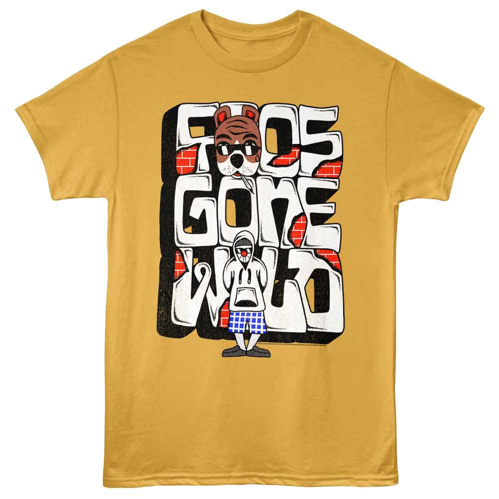 Foos Gone Wild - FOOS GONE WILD DOG AND BRICK Adult Shirt