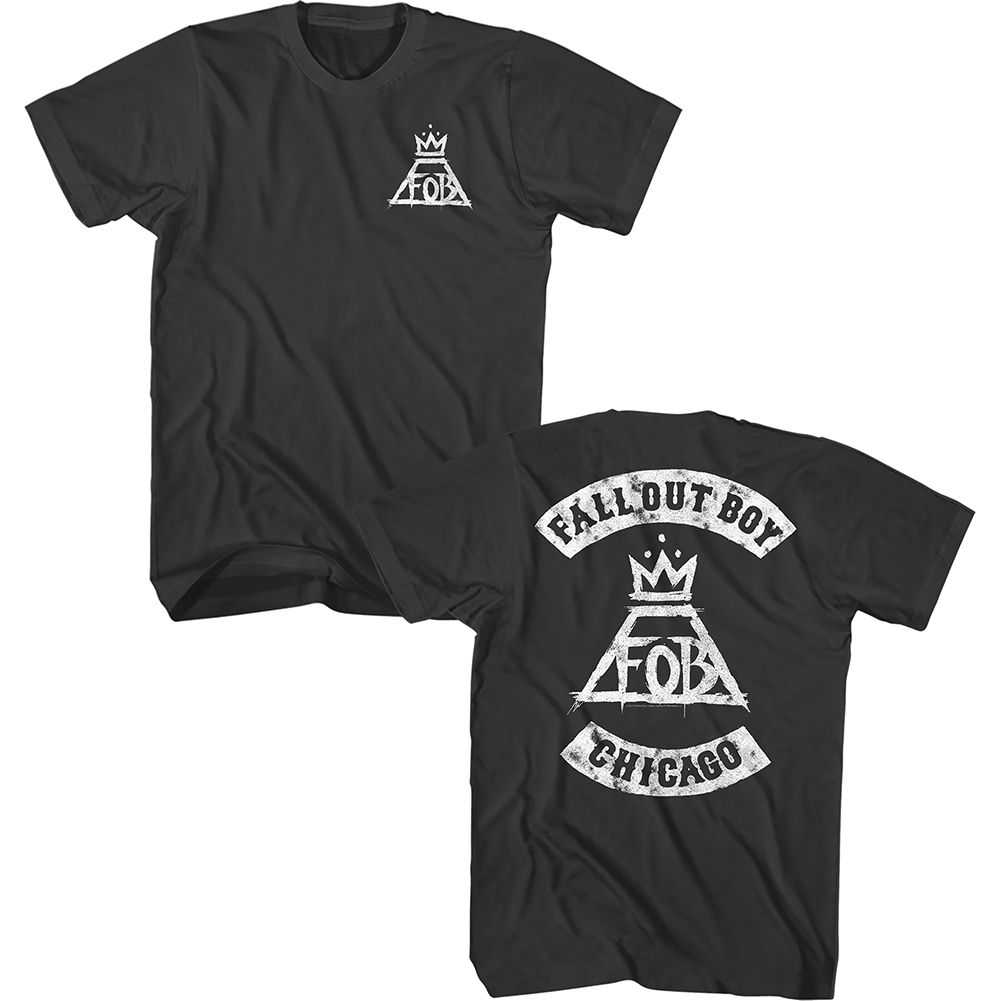 Fall Out Boy - FALL OUT BOY LOGO CHICAGO Adult Shirt