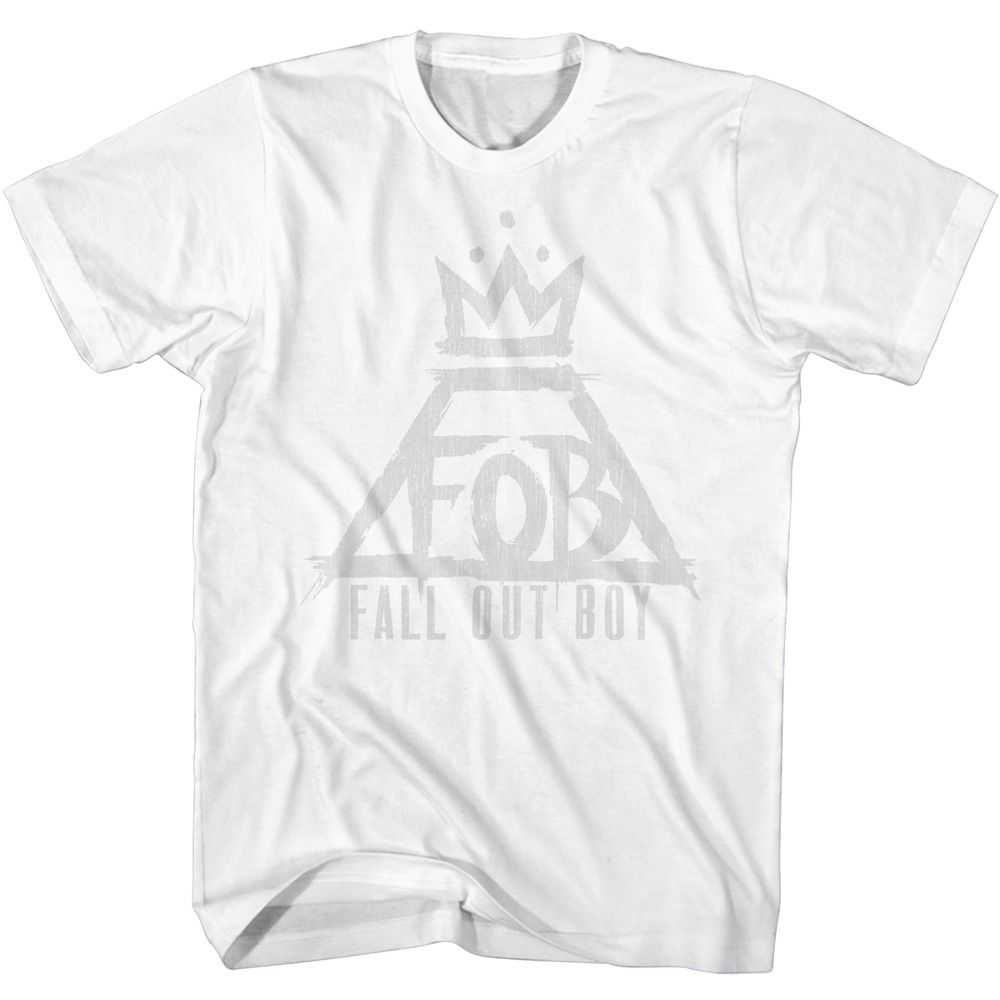 Fall Out Boy - FALL OUT BOY TRIANGLE CROWN LOGO Adult Shirt
