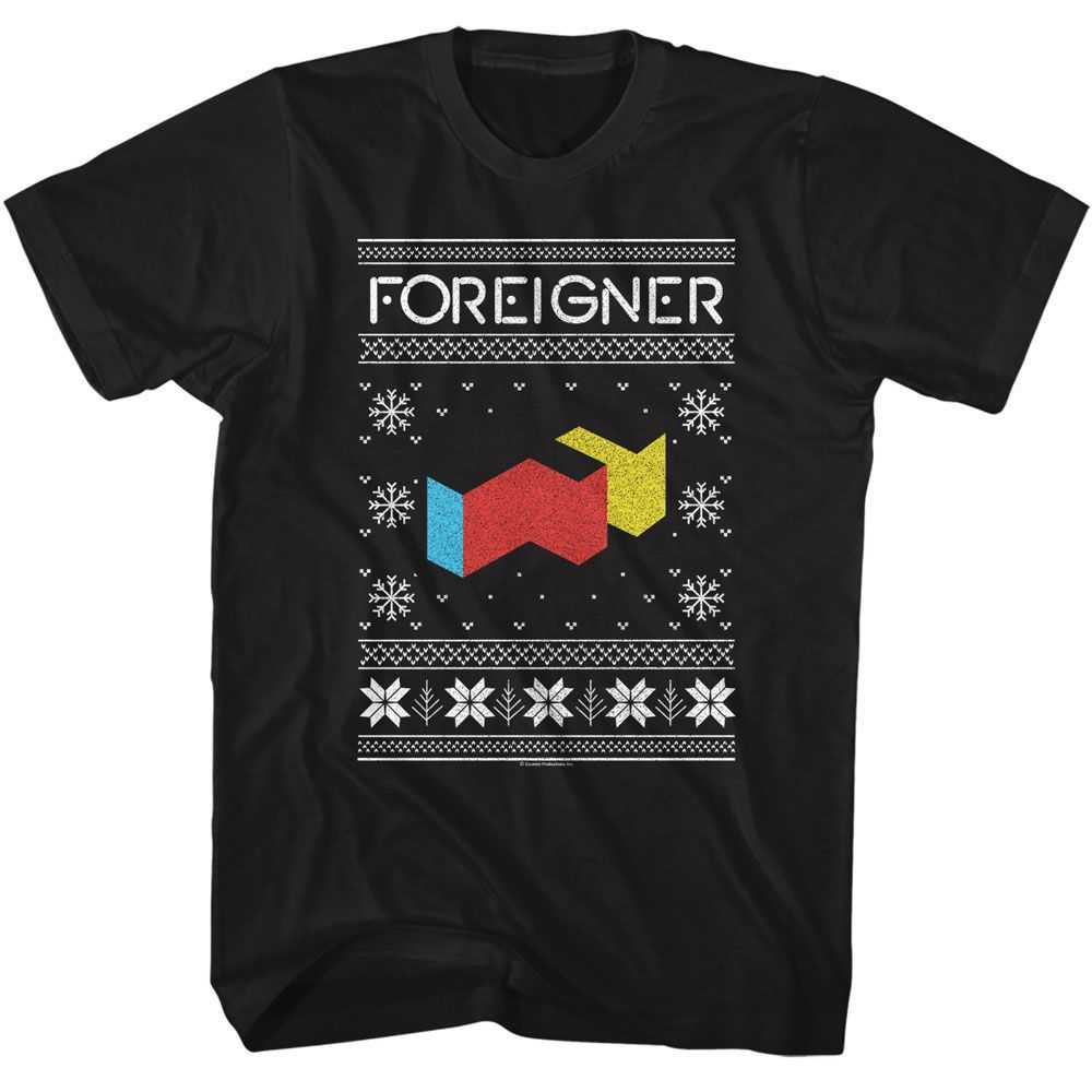 Foreigner - FOREIGNER F LOGO XMAS SWEATER Adult Shirt