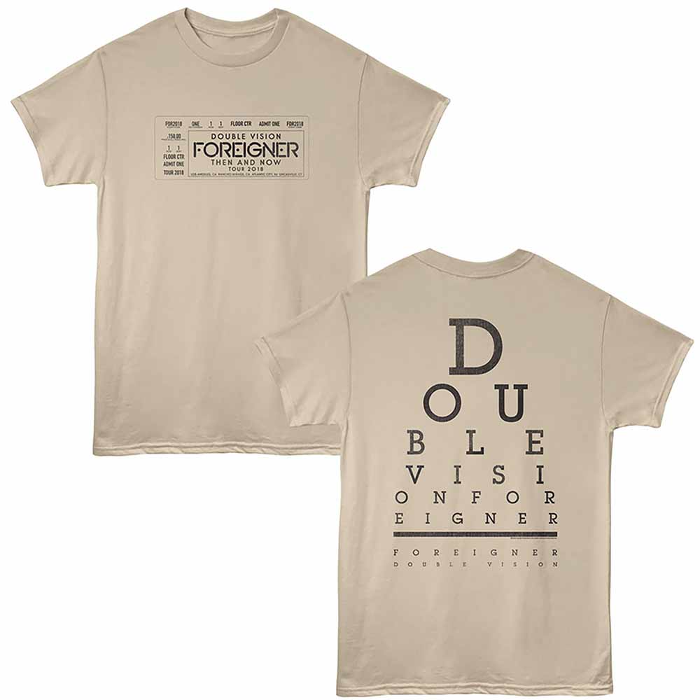 Foreigner - FOREIGNER EYE CHART Adult Shirt