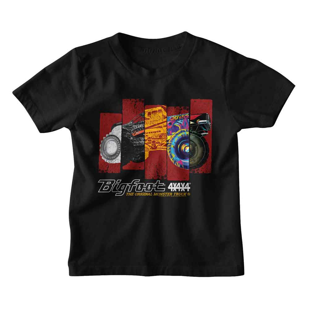 Bigfoot - BIGFOOT DIFFERENT TRUCK RECTANGLES Youth Shirt