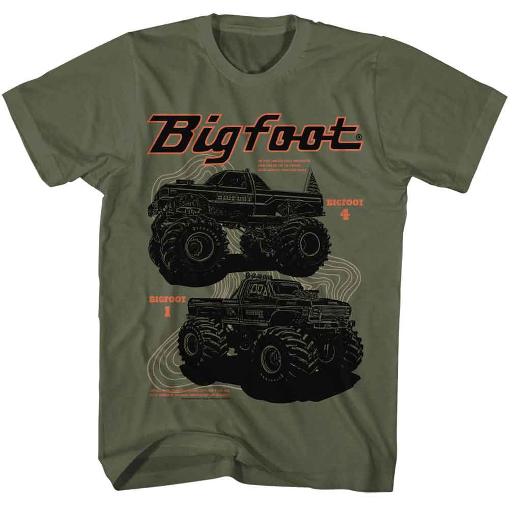 Bigfoot - BIGFOOT 1 AND 4 Adult Shirt