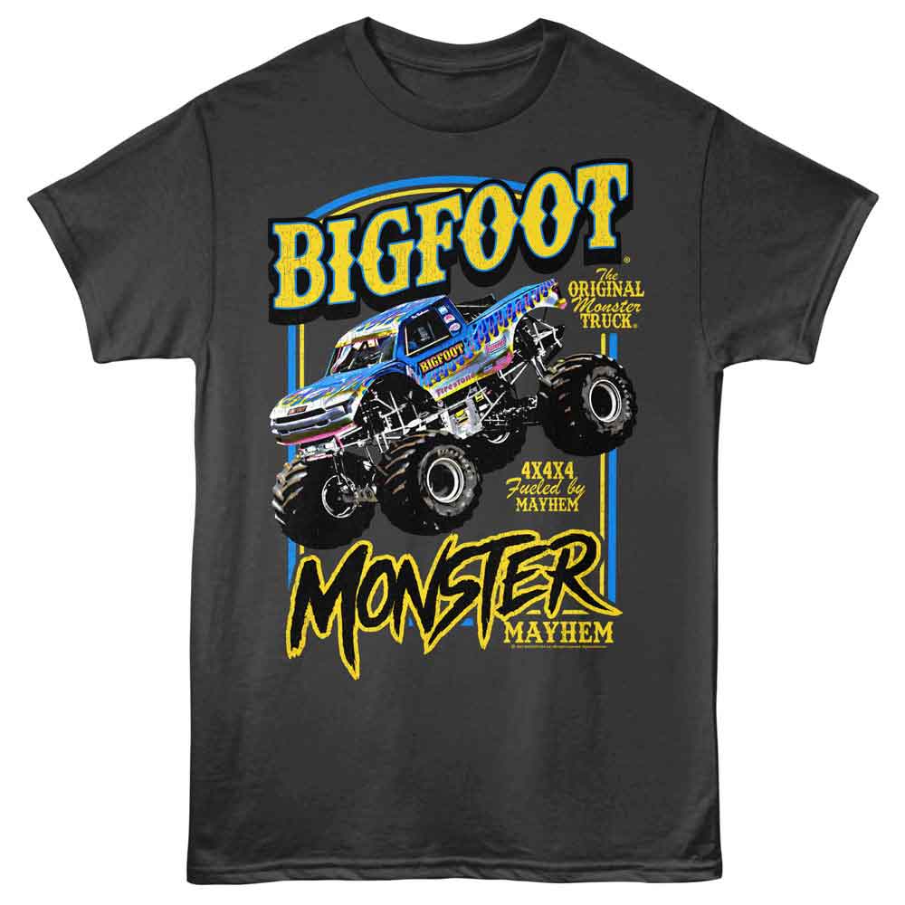 Bigfoot - BIGFOOT MAYHEM MONSTER Adult Shirt