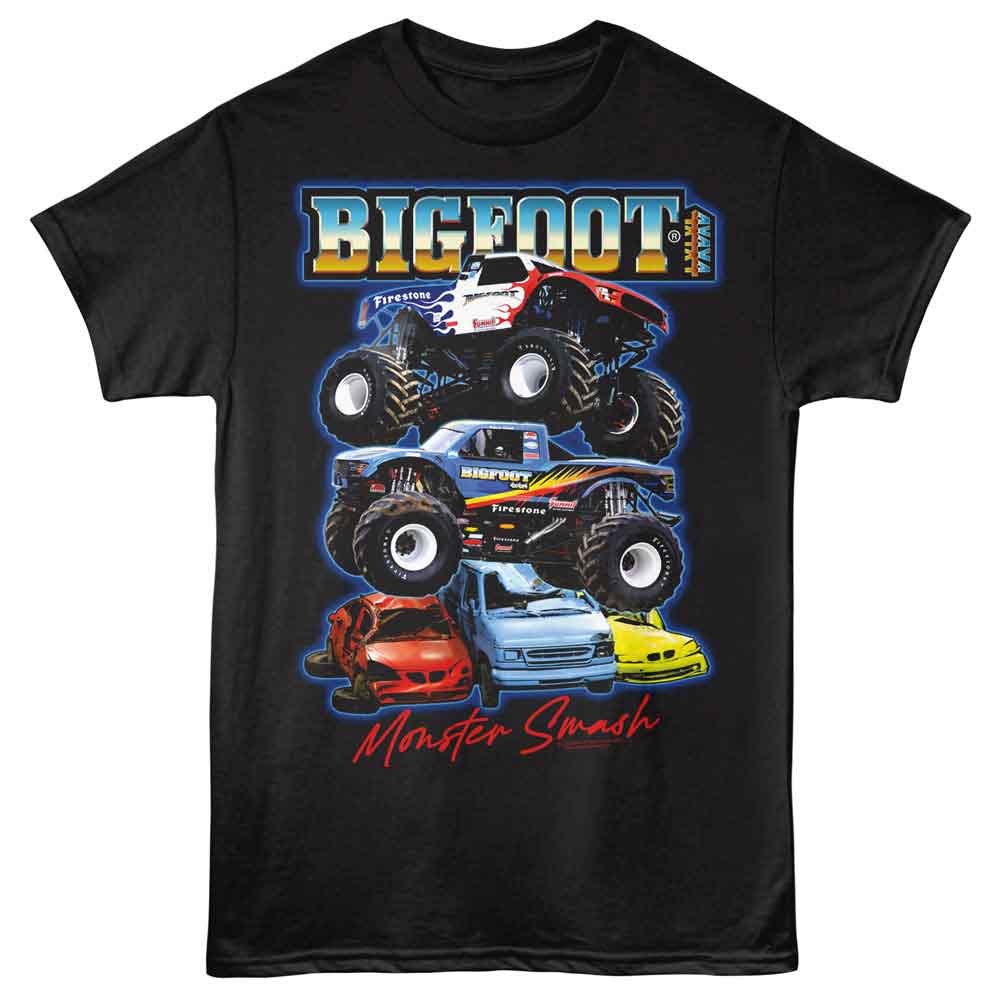 Bigfoot - BIGFOOT PILE UP Adult Shirt