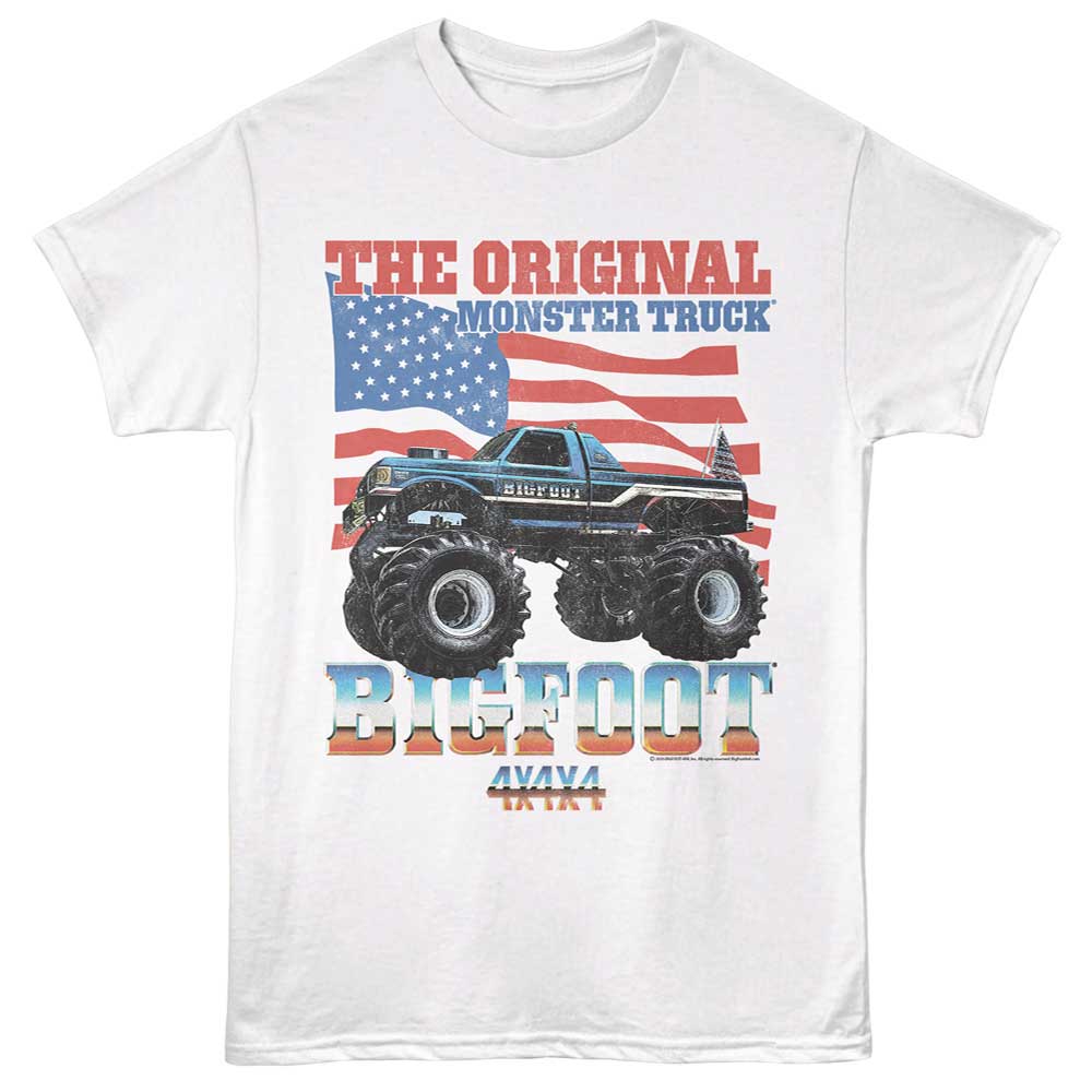 Bigfoot - BIGFOOT FLAG Adult Shirt