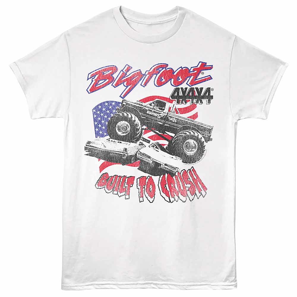 Bigfoot - BIGFOOT BUILT TO CRUSH Adult Shirt