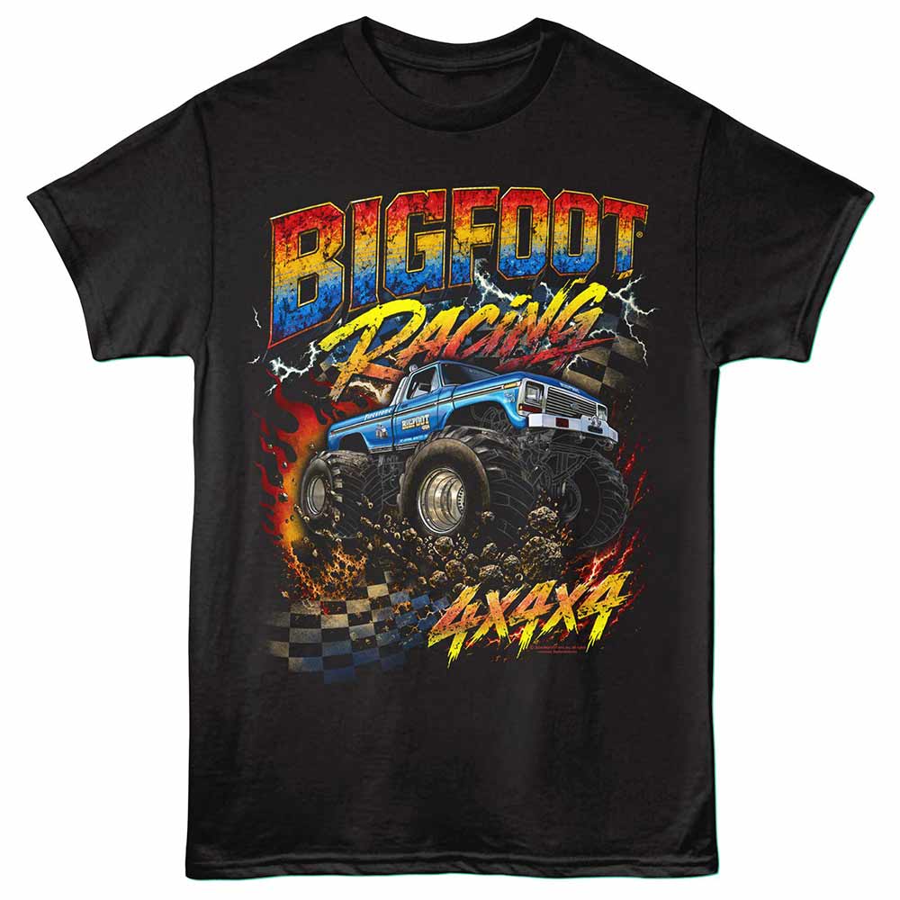 Bigfoot - BIGFOOT GRADIENT RACING Adult Shirt