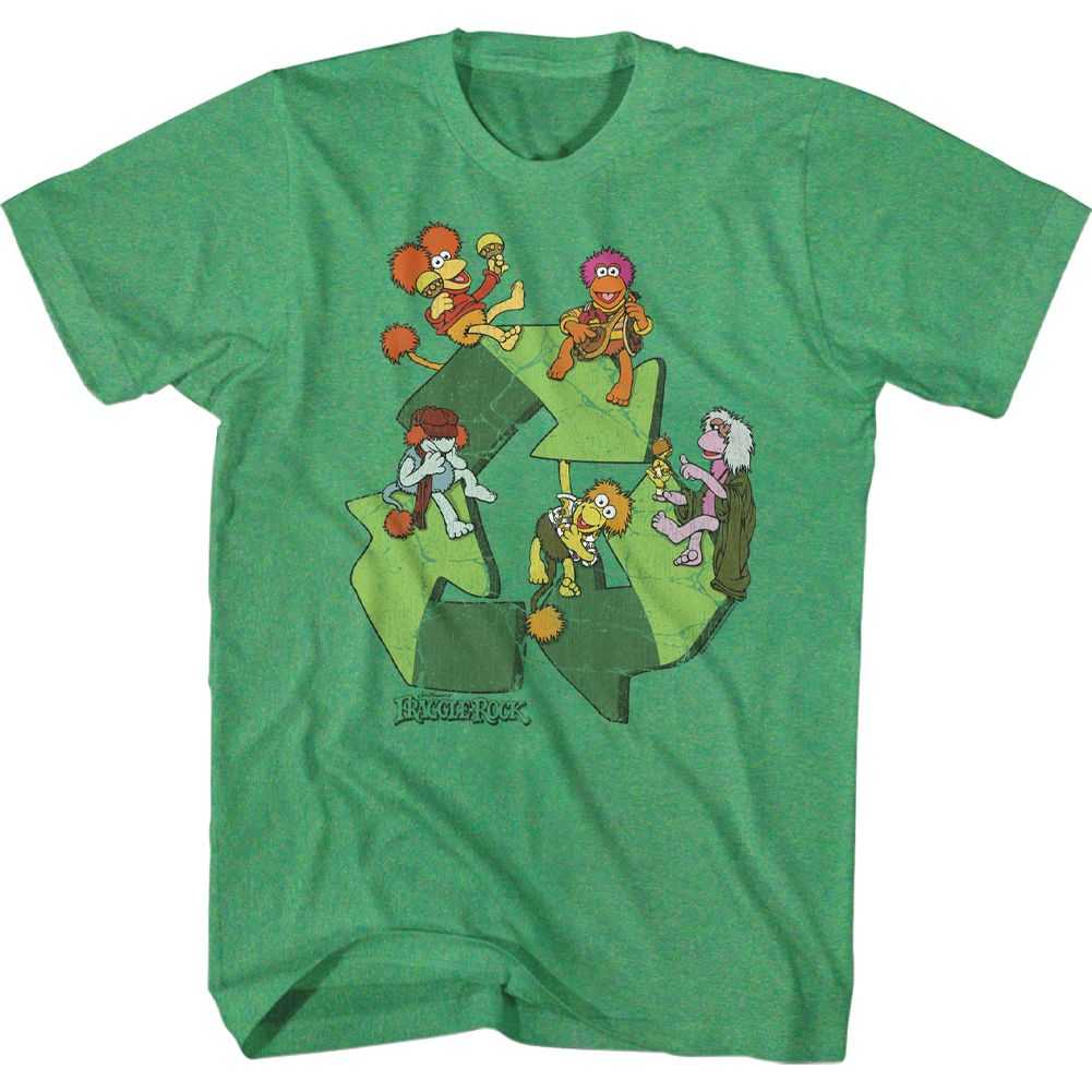 Fraggle Rock - RECYCLE SYMBOL Adult Shirt