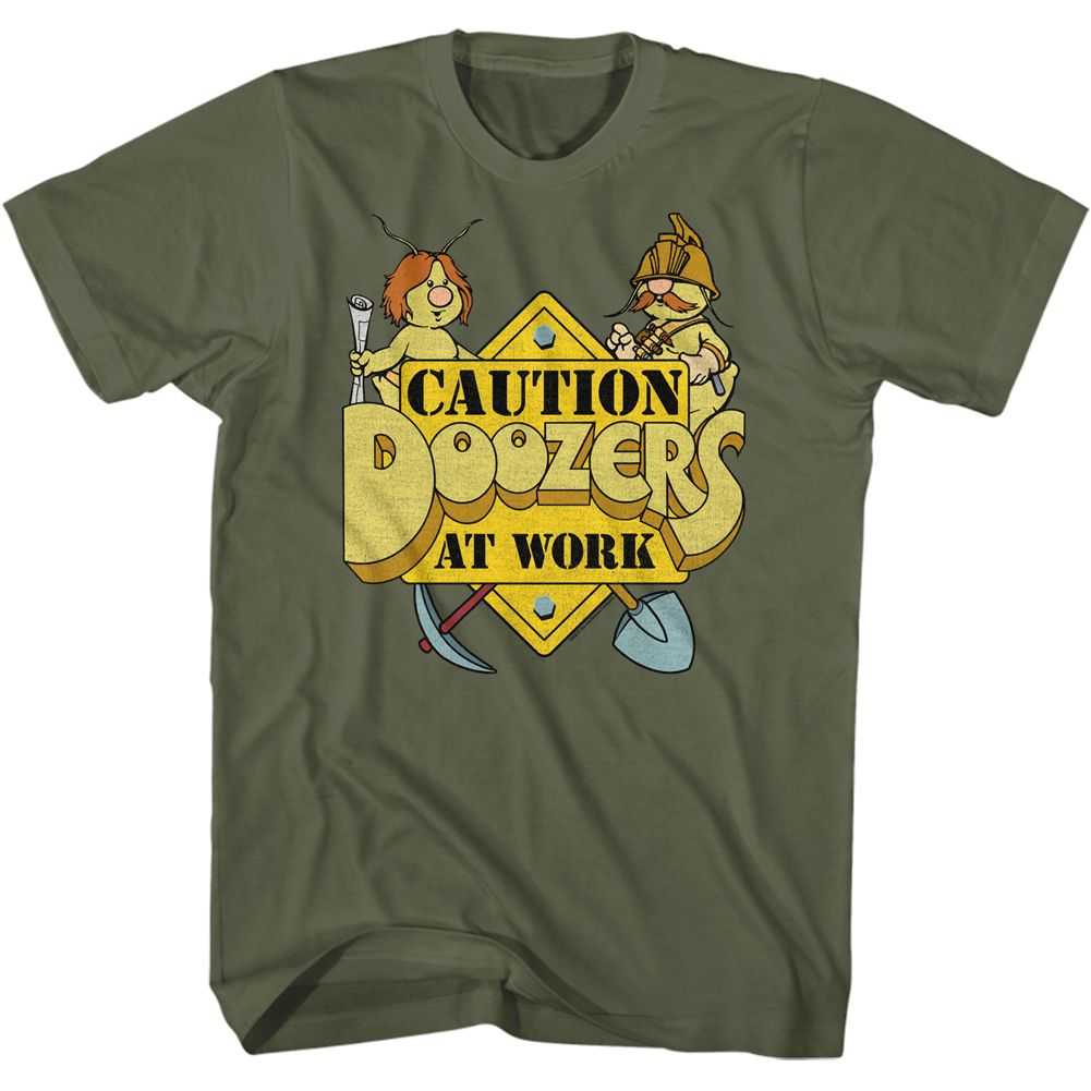 Fraggle Rock - CAUTION DOOZERS Adult Shirt