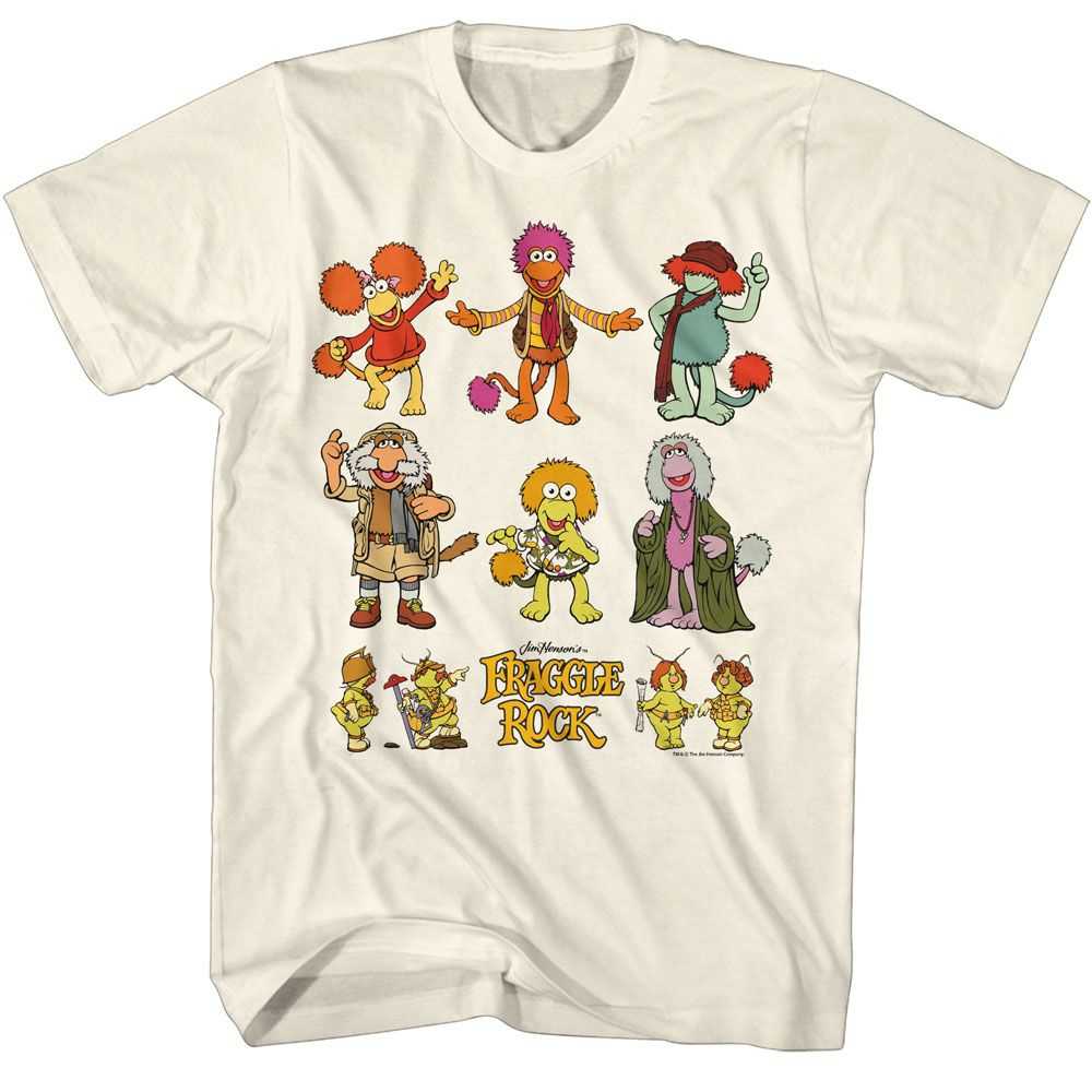 Fraggle Rock - FRAGGLE ROCK MULTIPLE CHARACTERS Adult Shirt