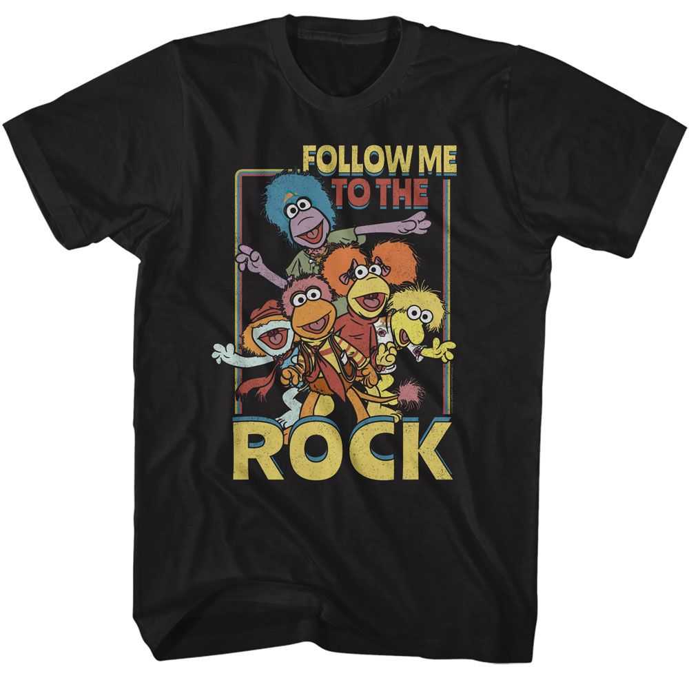 Fraggle Rock - FRAGGLE ROCK FOLLOW ME TO THE ROCK Adult Shirt