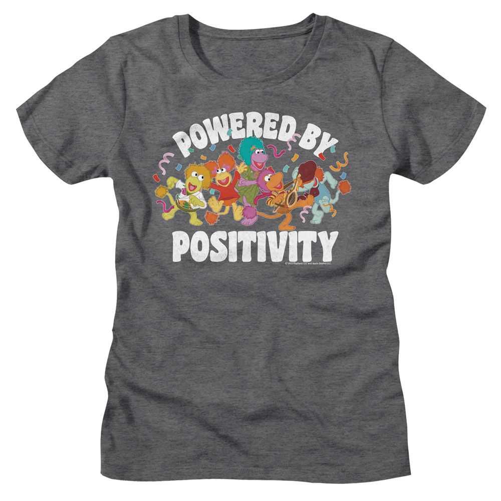 Fraggle Rock - FRAGGLE ROCK POWERED BY POSITIVITY Adult Shirt