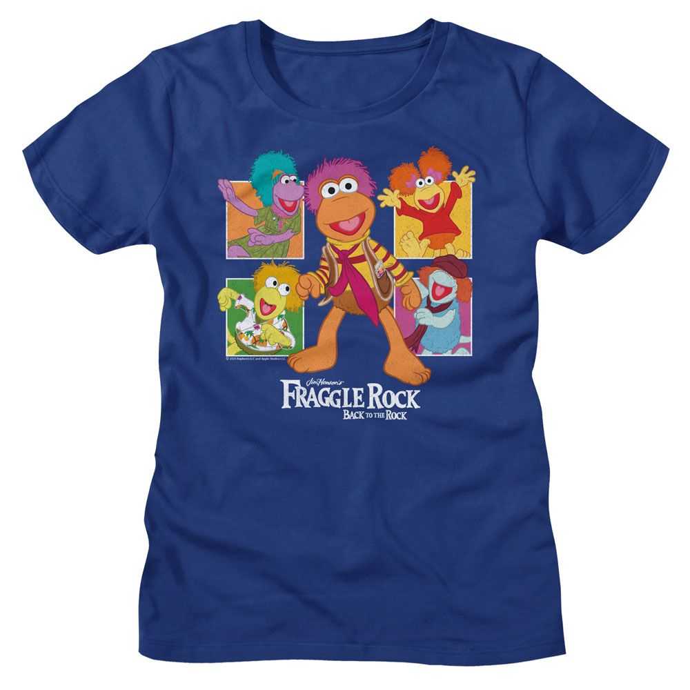 Fraggle Rock - FRAGGLE ROCK FOUR SQUARES Adult Shirt