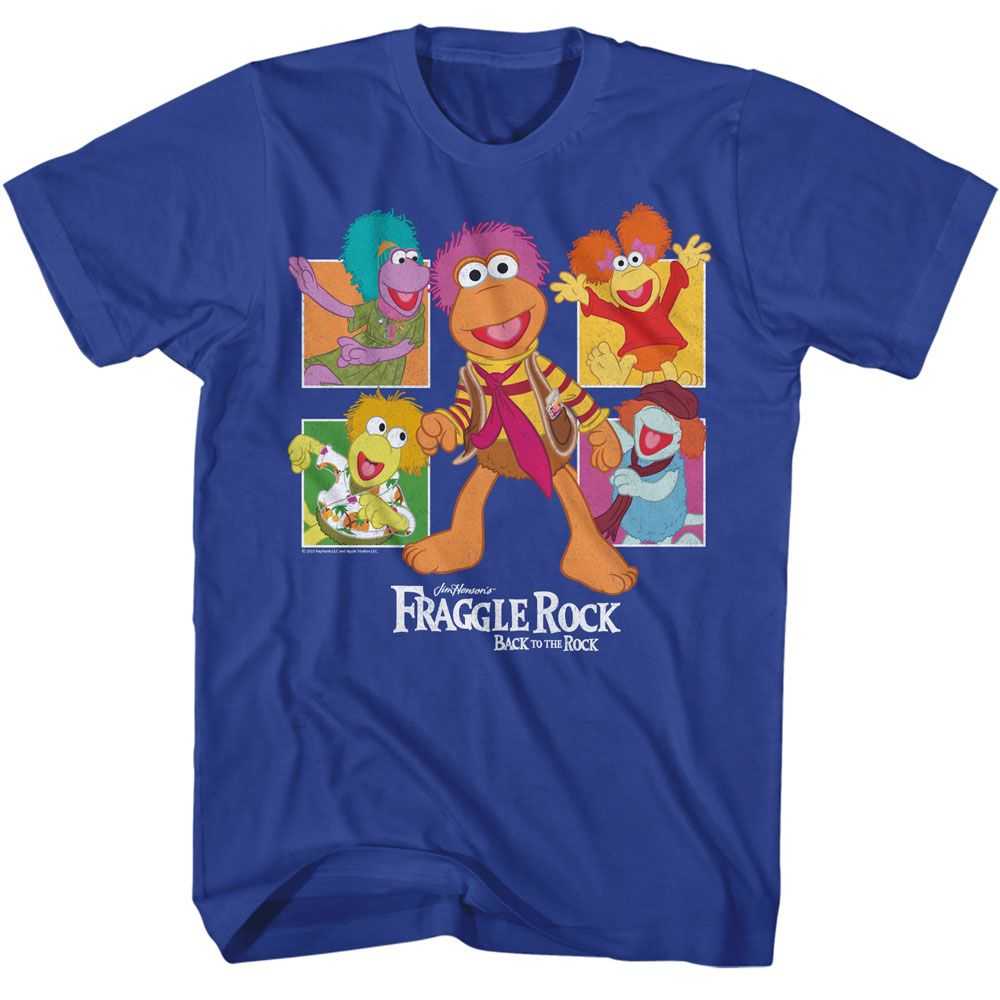 Fraggle Rock - FRAGGLE ROCK FOUR SQUARES Adult Shirt