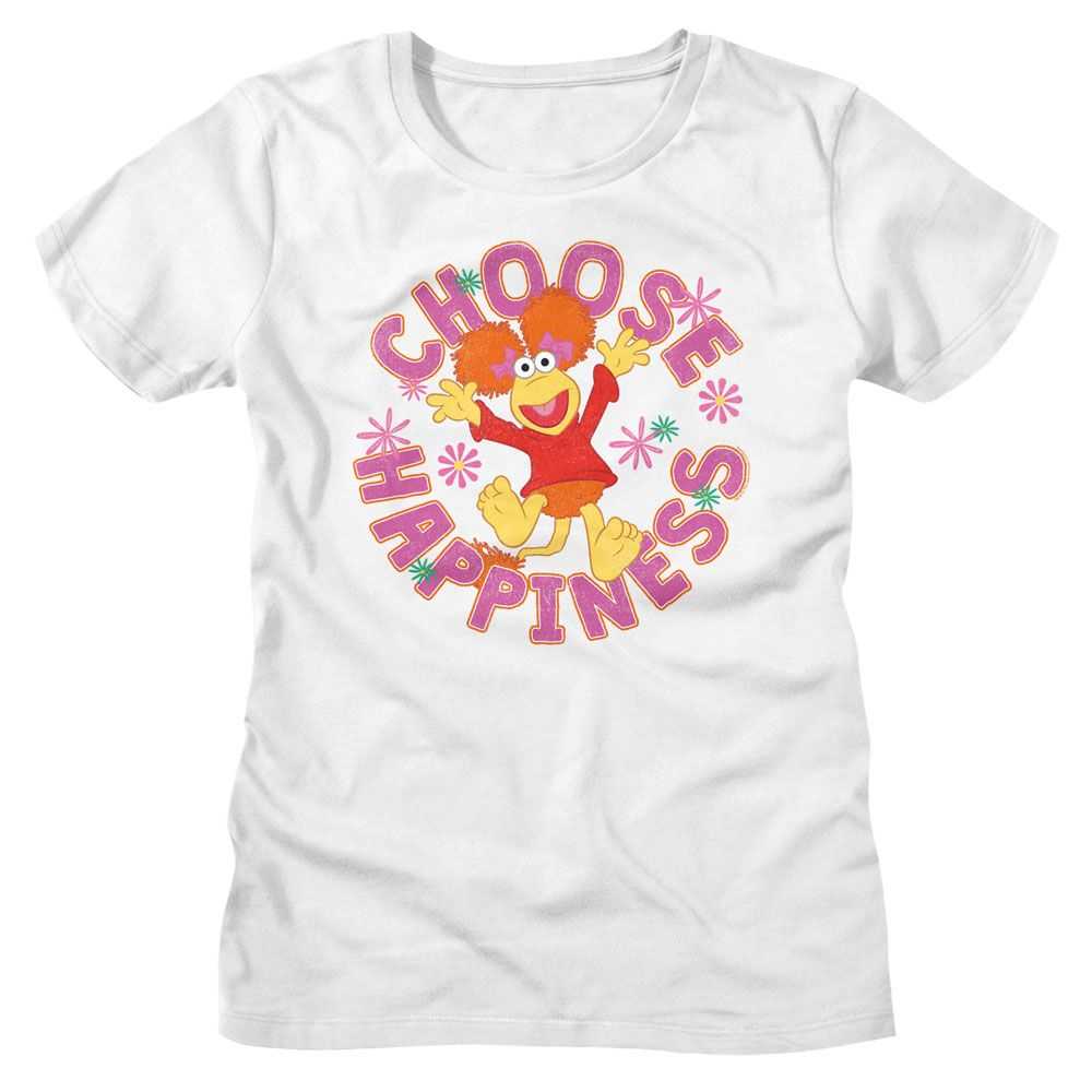 Fraggle Rock - FRAGGLE ROCK CHOOSE HAPPINESS Adult Shirt
