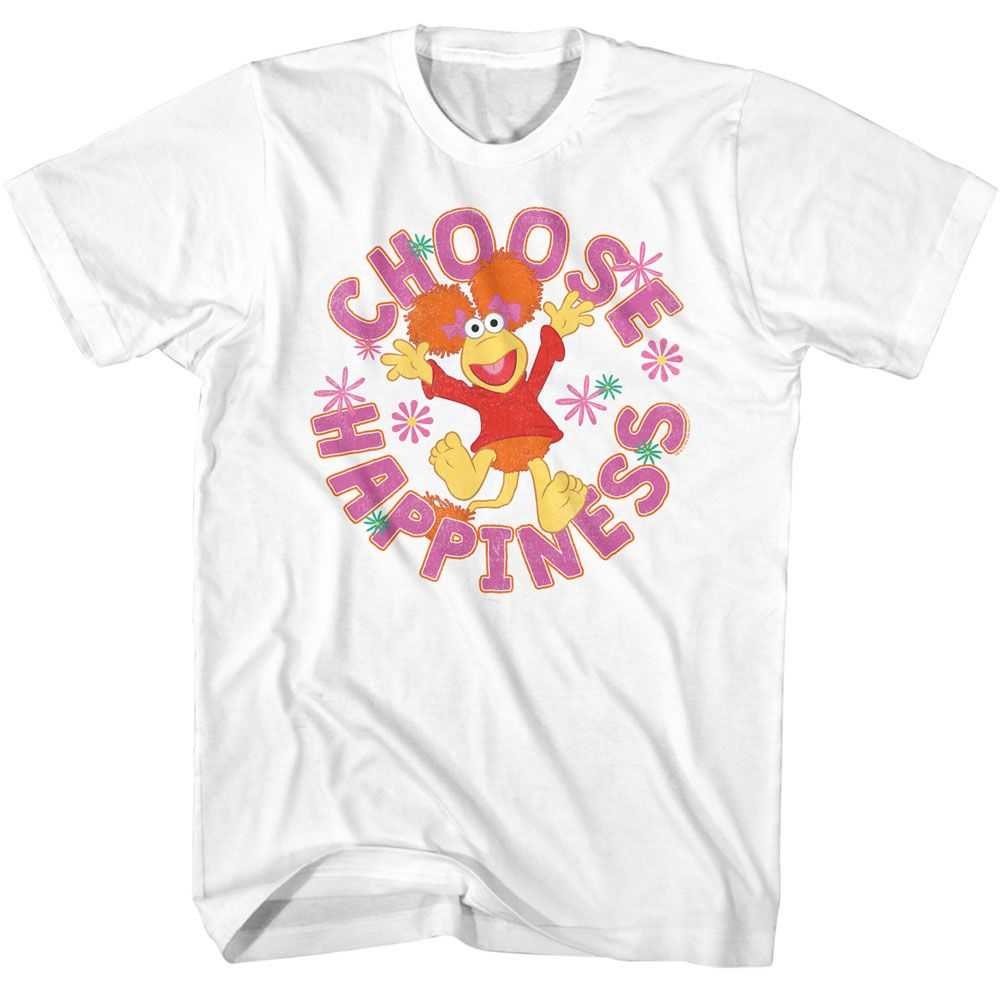 Fraggle Rock - FRAGGLE ROCK CHOOSE HAPPINESS Adult Shirt