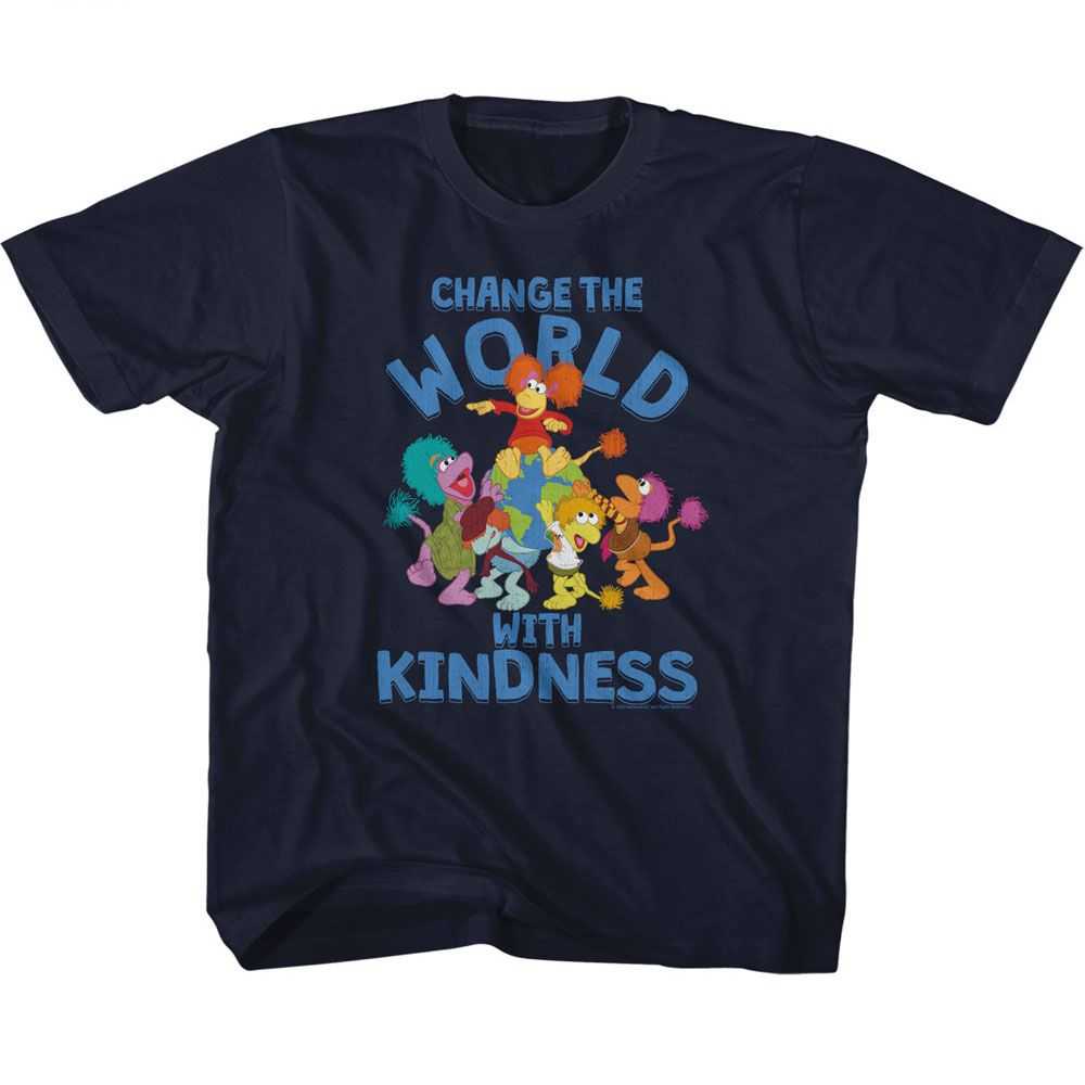 Fraggle Rock - FRAGGLE ROCK CHANGE THE WORLD Youth Shirt