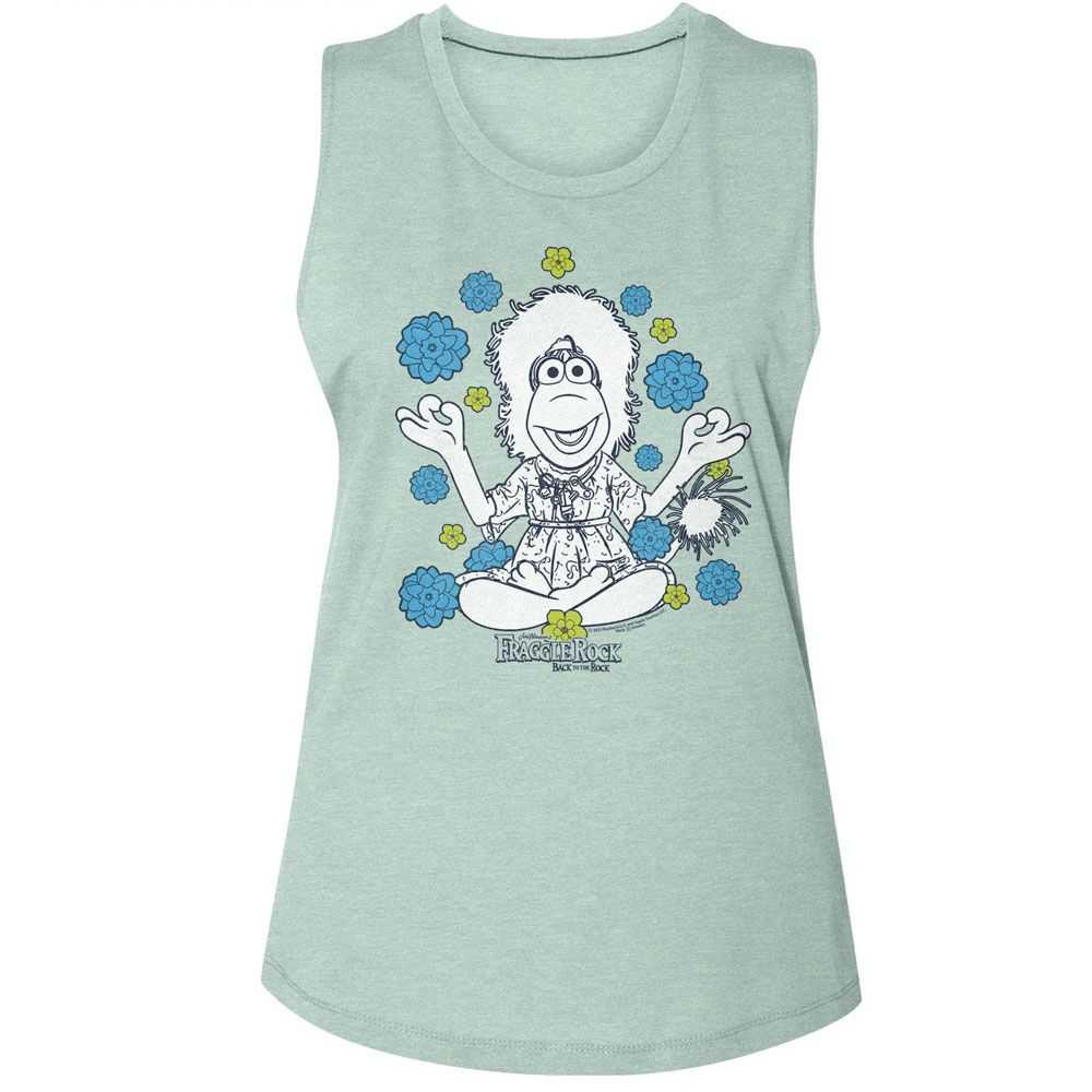 Fraggle Rock - FRAGGLE ROCK MOKEY AND FLOWERS Adult Shirt