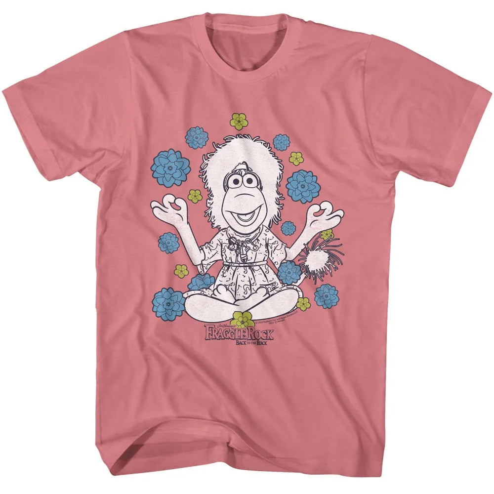 Fraggle Rock - FRAGGLE ROCK MOKEY AND FLOWERS Adult Shirt