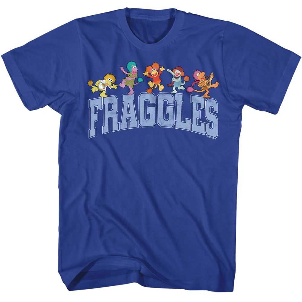 Fraggle Rock - FRAGGLE ROCK COLLEGIATE W CHARACTERS Adult Shirt
