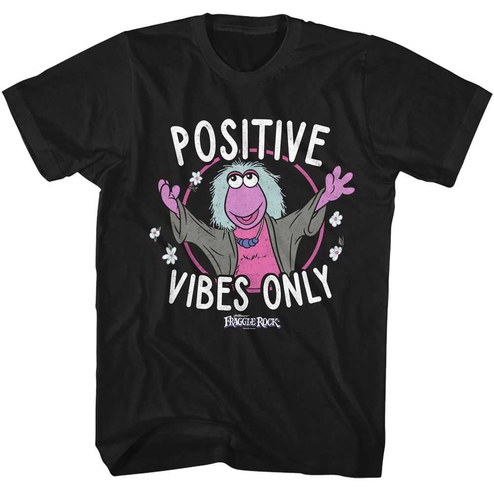 Fraggle Rock - FRAGGLE ROCK POSITIVE VIBES ONLY Adult Shirt