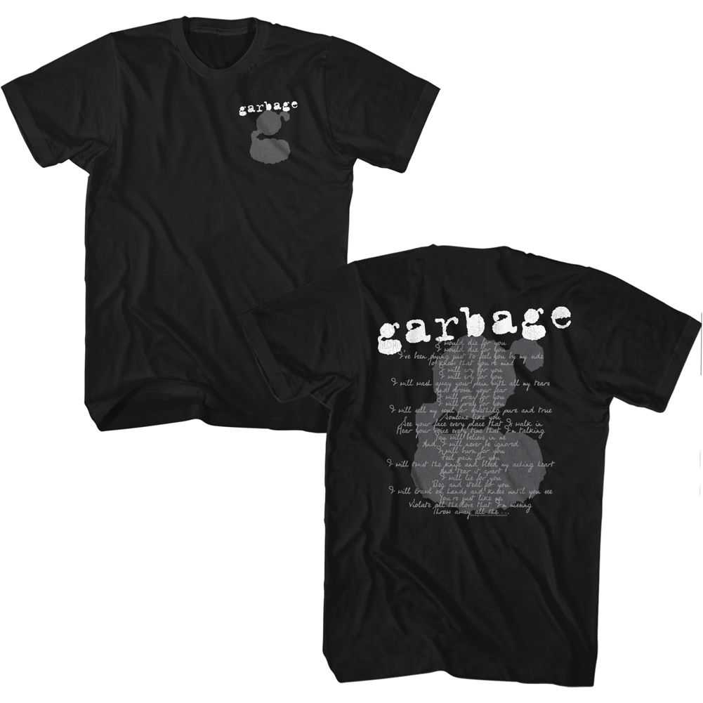 Garbage - 1 CRUSH LYRICS Adult Shirt