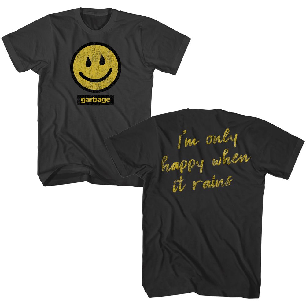 Garbage - RAIN SMILEY Adult Shirt