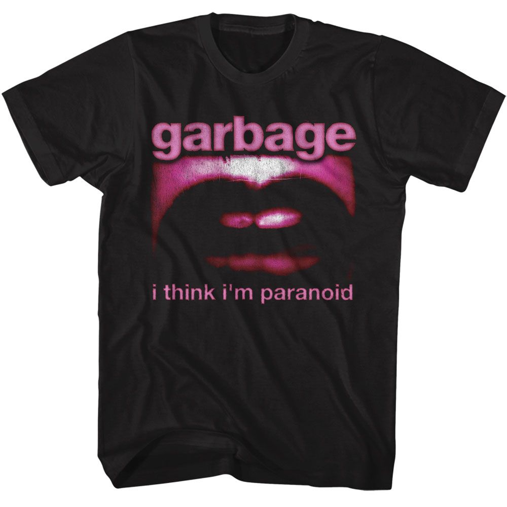 Garbage - GARBAGE PARANOID MOUTH Adult Shirt