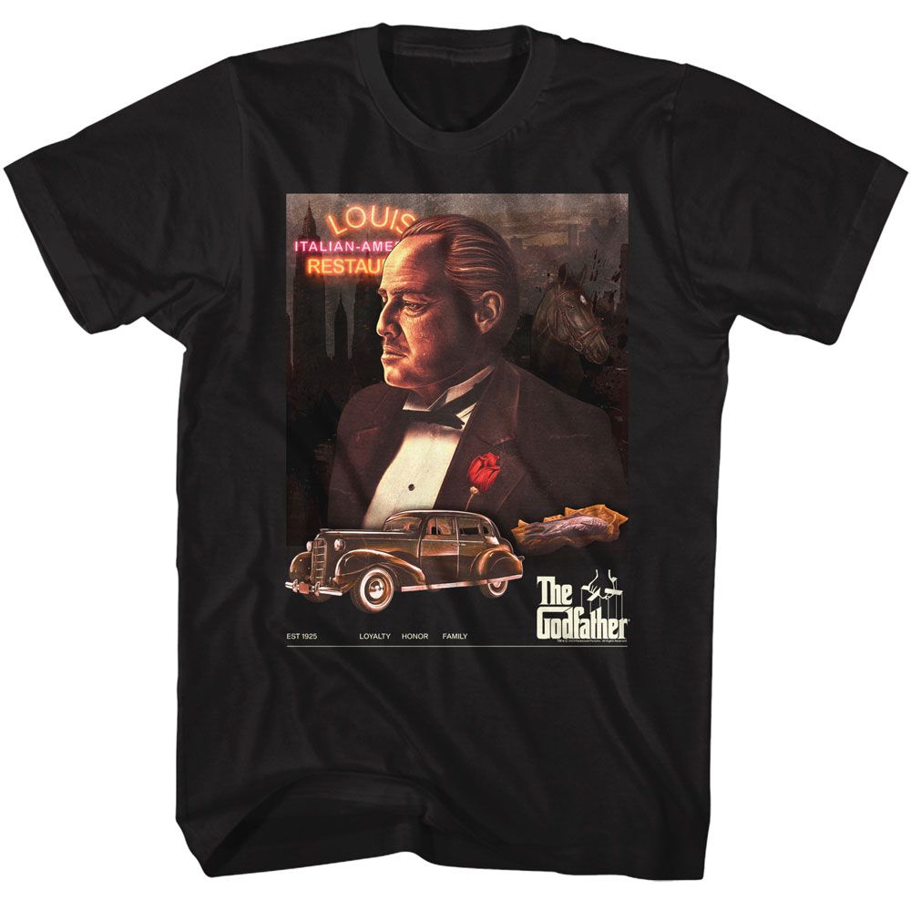 Godfather - GODFATHER POSTER COLLAGE NEON Adult Shirt