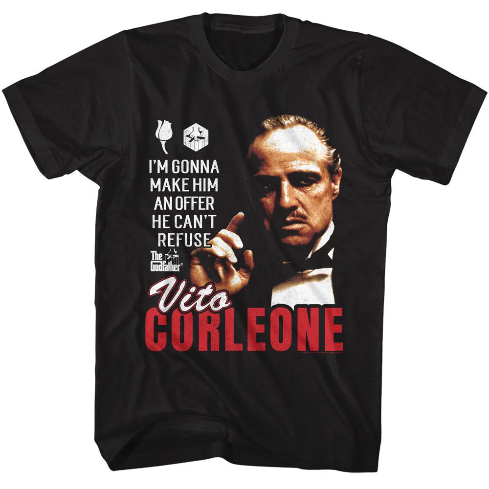 Godfather - GODFATHER OFFER HE CANT REFUSE CORLEONE Adult Shirt