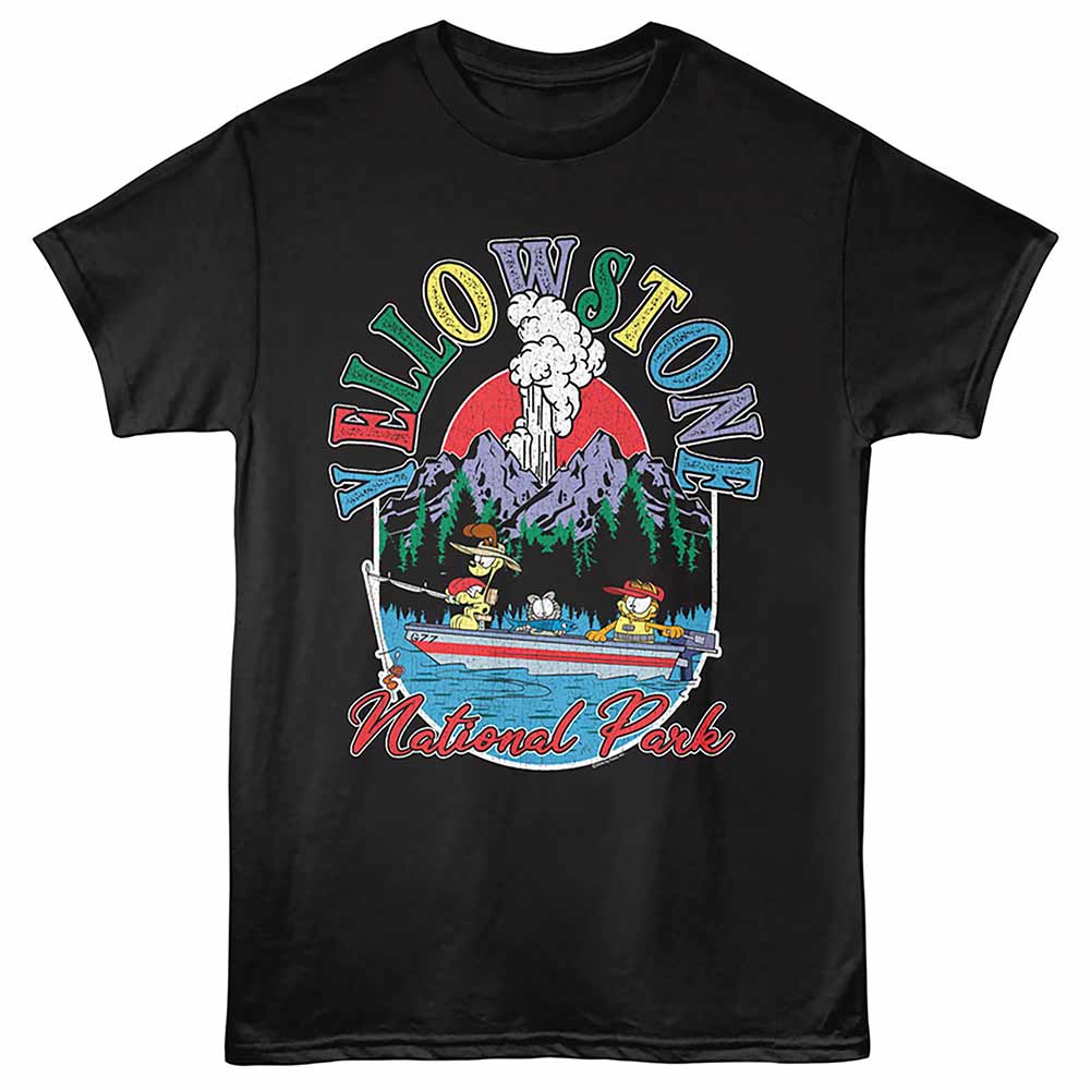 Garfield - GARFIELD YELLOWSTONE FISHING Adult Shirt