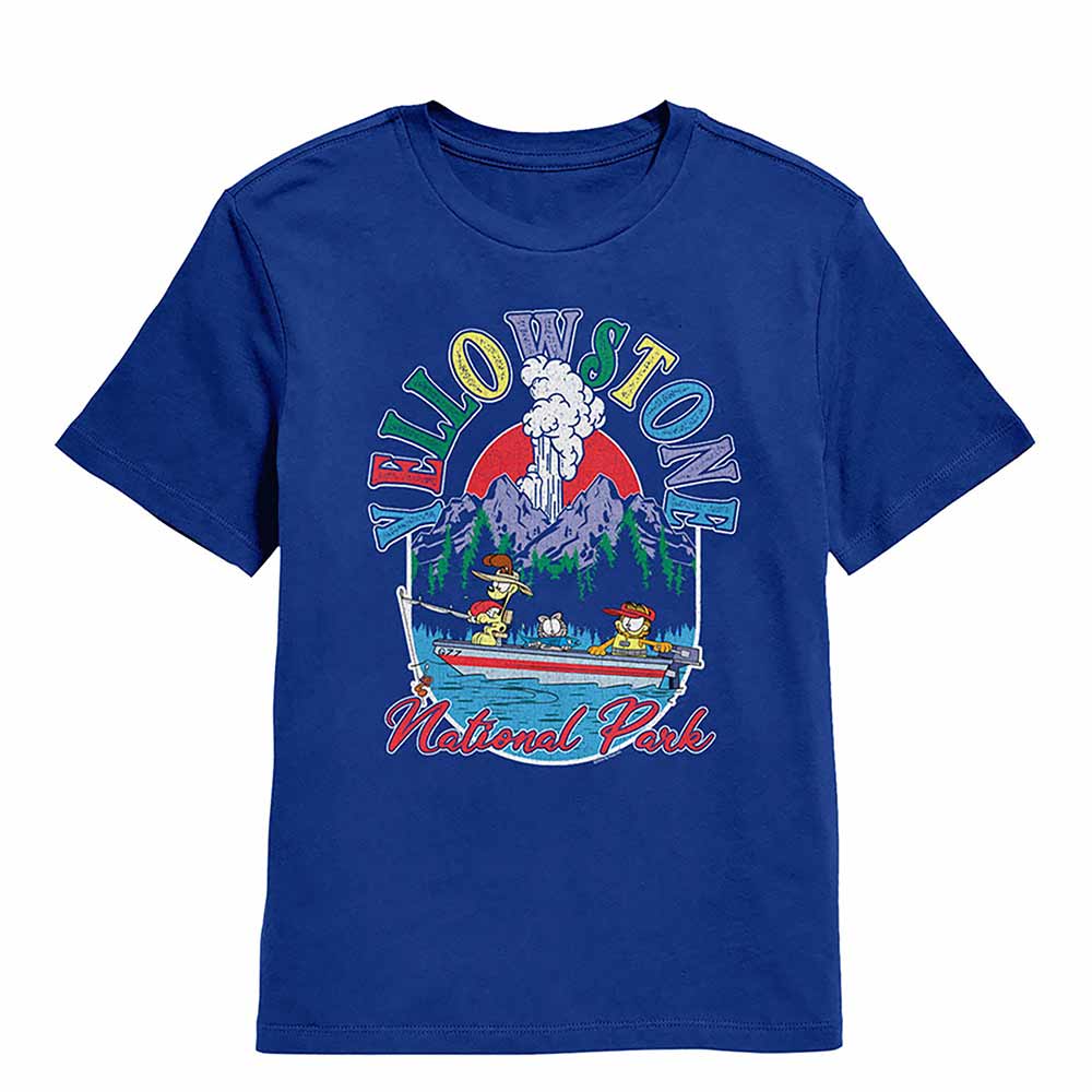 Garfield - GARFIELD YELLOWSTONE FISHING Youth Shirt