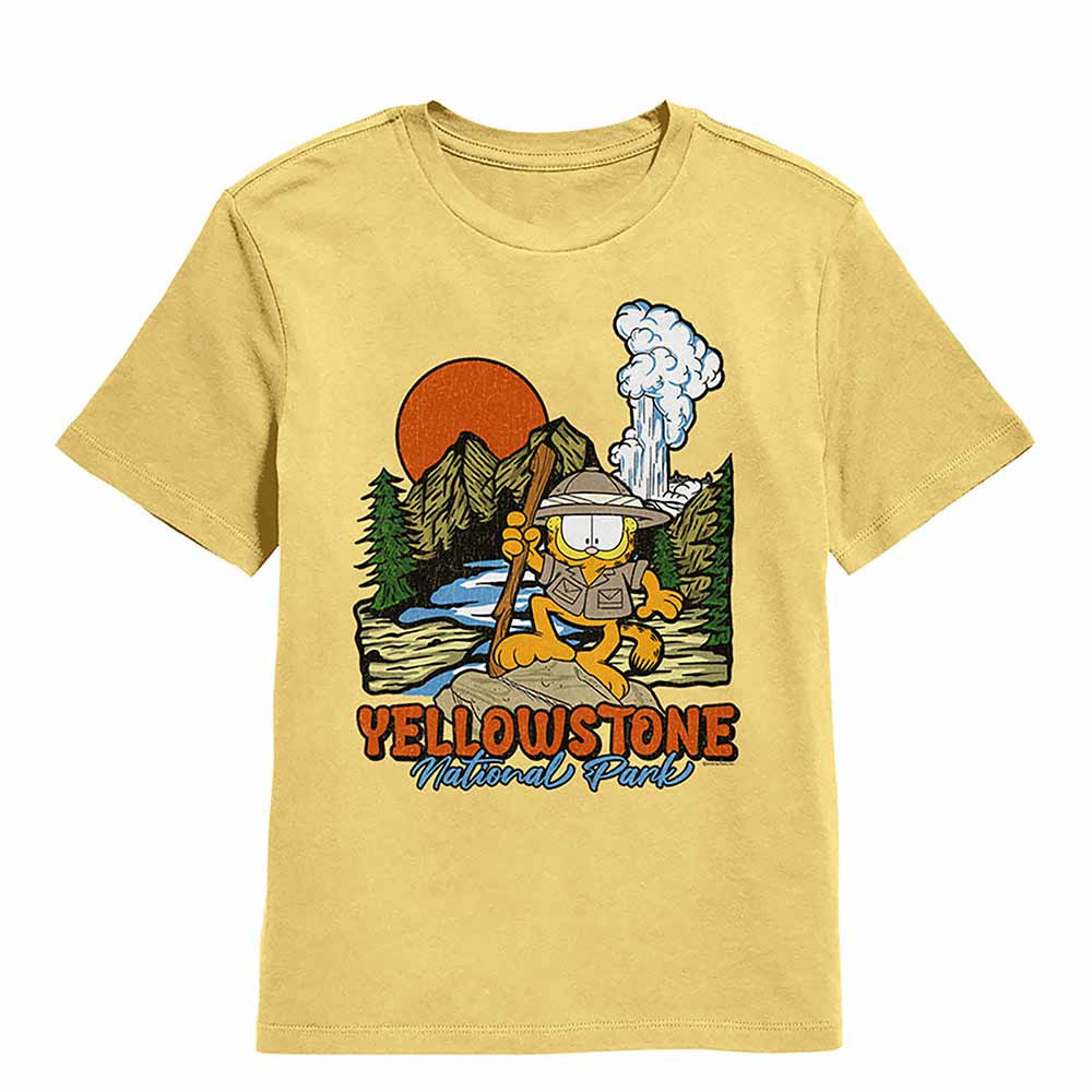 Garfield - GARFIELD ON ROCK Youth Shirt