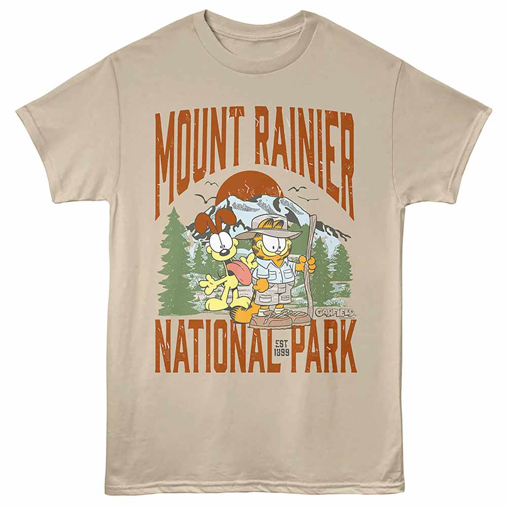 Garfield - GARFIELD MOUNT RAINIER HIKE Adult Shirt