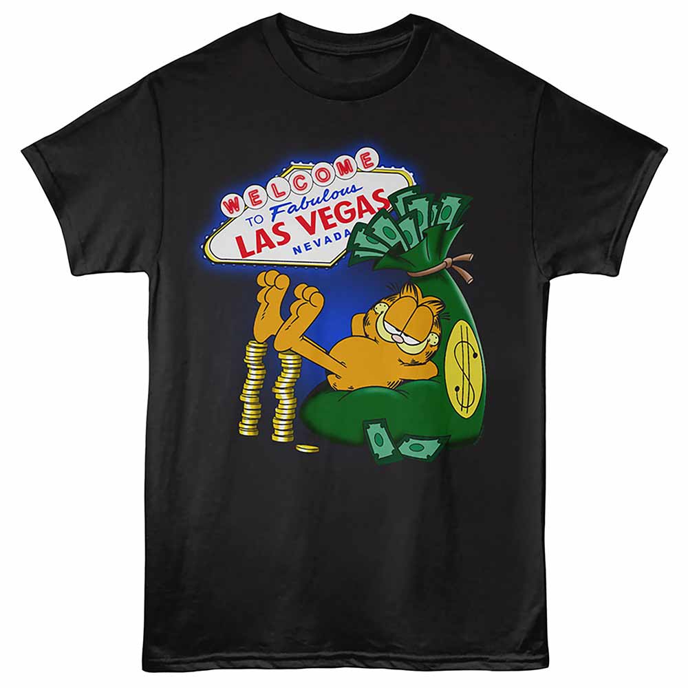 Garfield - GARFIELD VEGAS LOUNGING Adult Shirt