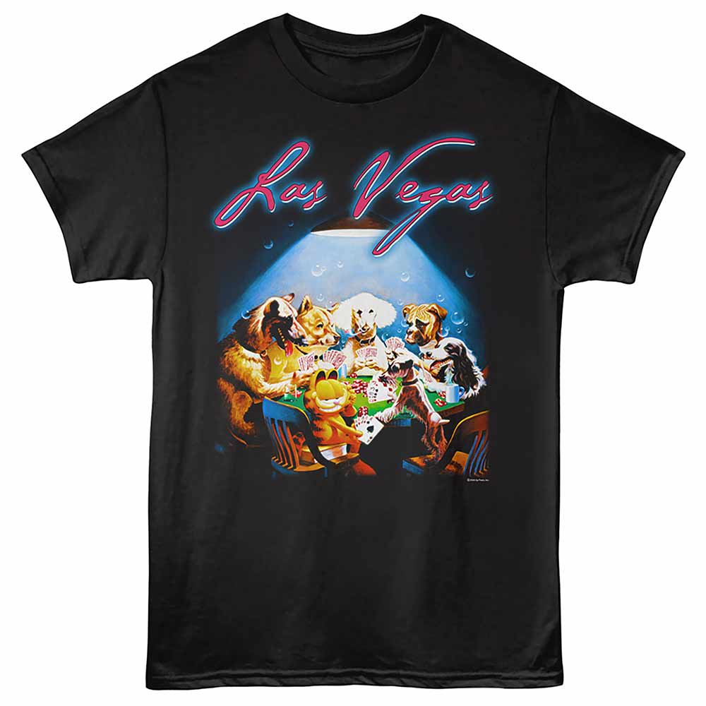 Garfield - GARFIELD VEGAS POKER Adult Shirt