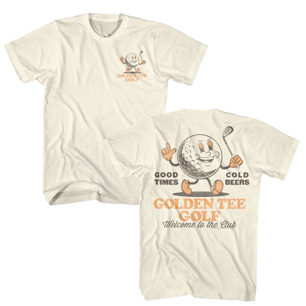 Golden Tee - GOLDEN TEE GOLF CARTOON MAN F B Adult Shirt