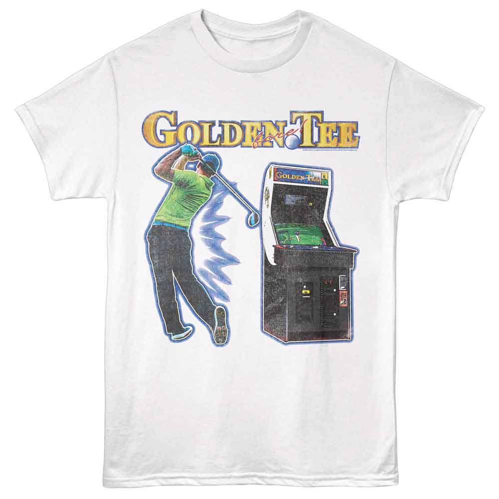 Golden Tee - GOLDEN TEE GOLFER AND CABINET Adult Shirt