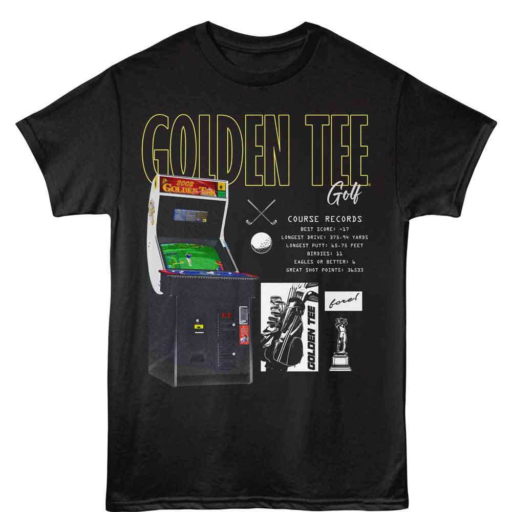 Golden Tee - GOLDEN TEE LARGE GAME CABINET Adult Shirt