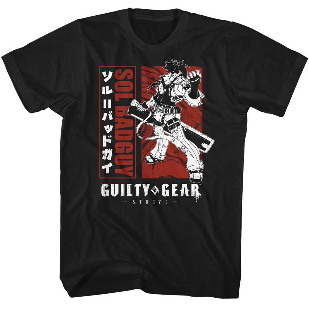 Guilty Gear - GUILTY GEAR BLOCKED OUT SOL Adult Shirt