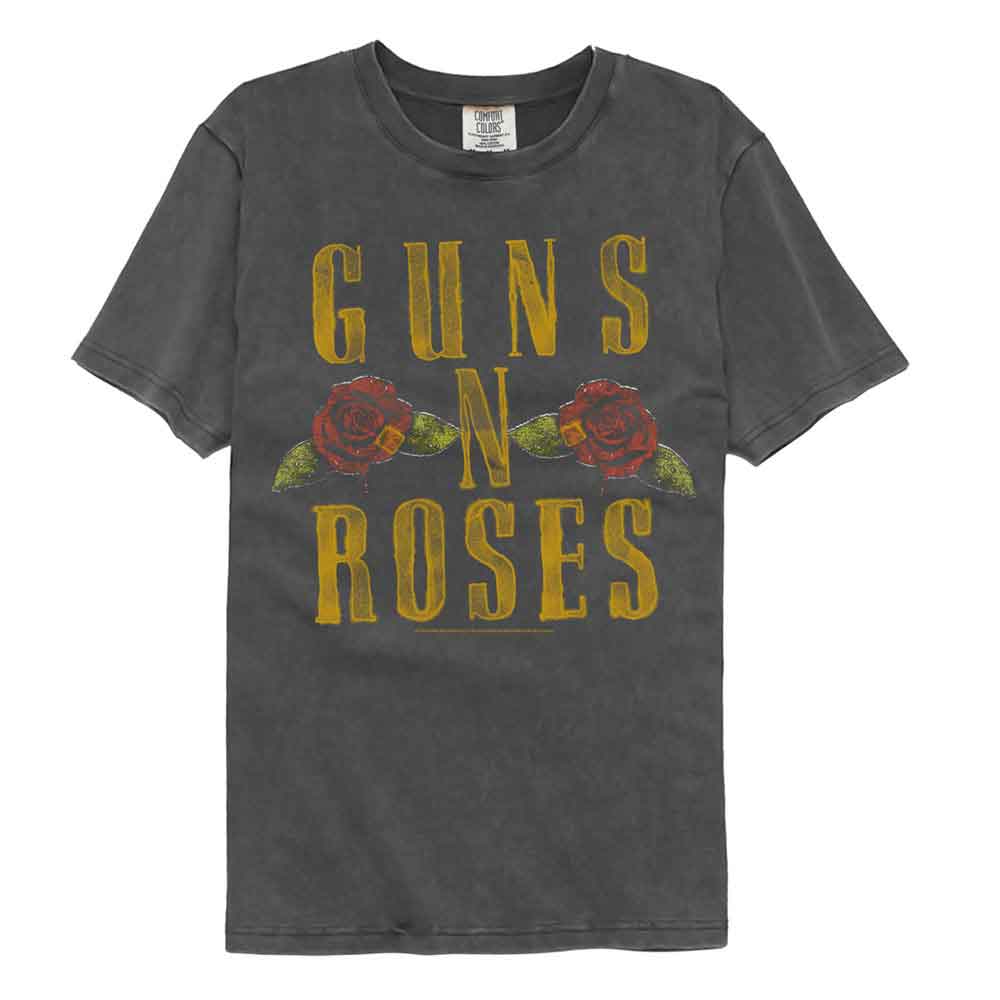 Guns N Roses - GNR LOGO AND ROSES Adult Shirt