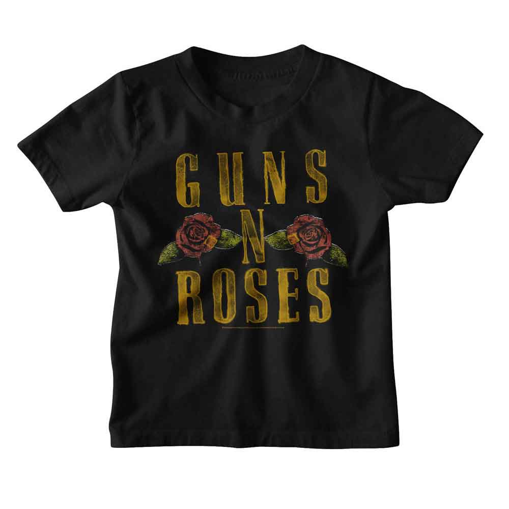 Guns N Roses - GUNS N ROSES LOGO AND ROSES Youth Shirt