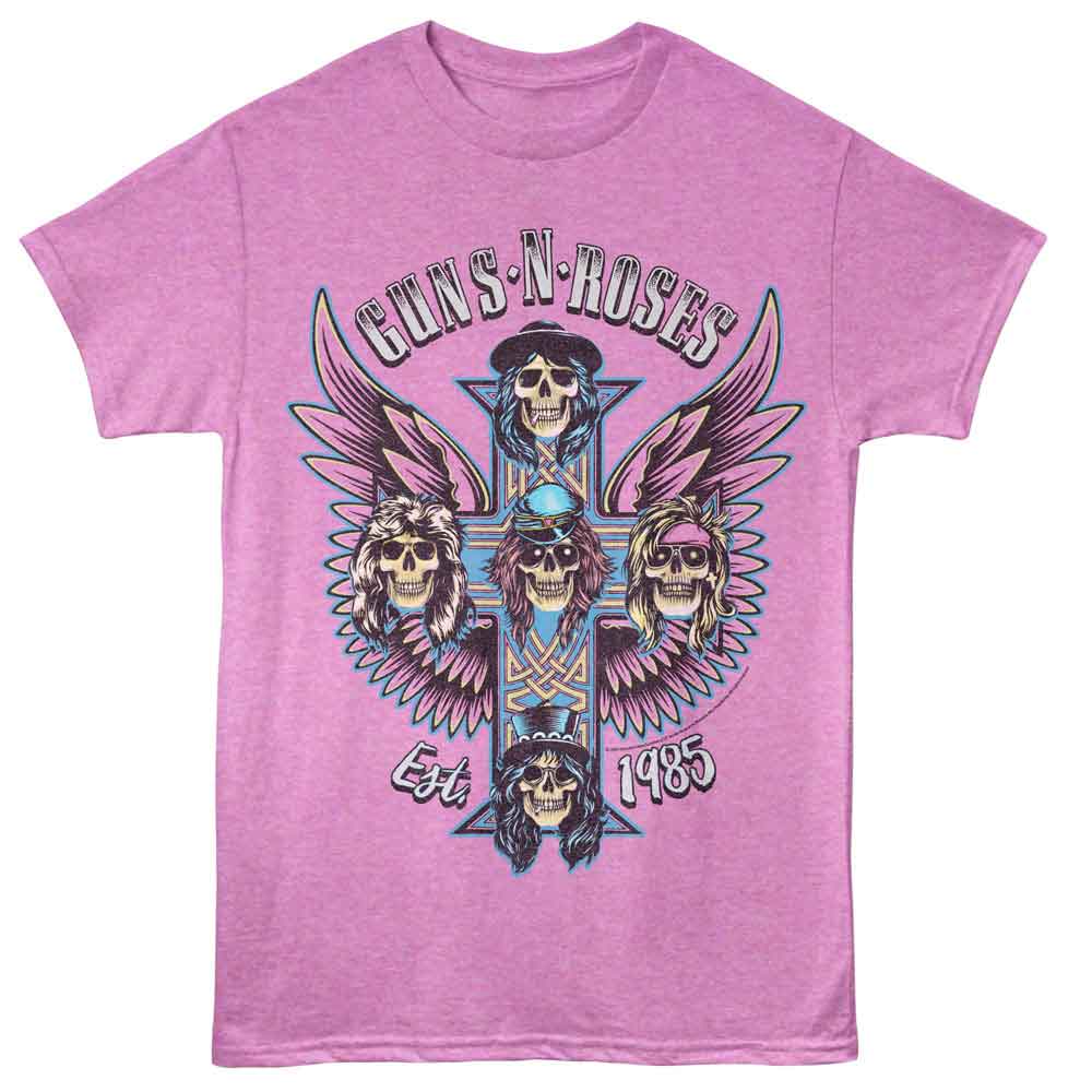 Guns N Roses - GNR WINGED CROSSES Adult Shirt